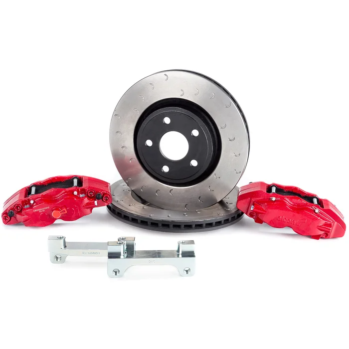 Alcon Brake Kit Jeep JK Front, Dana 44, 5X5″, 4 Piston Calipers, 350X32MM Rotors – BKF5459AX02