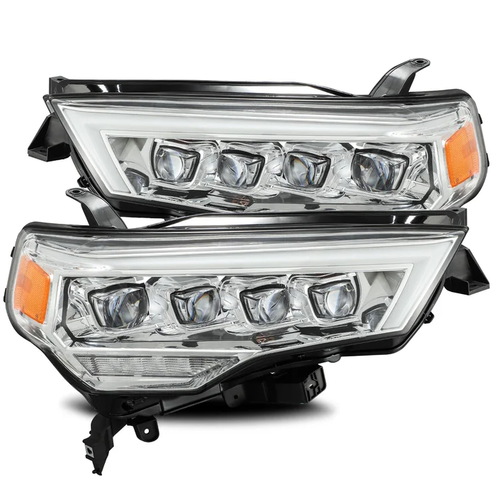 AlphaRex 14-20 Toyota 4Runner Nova-Series LED Projector Headlights Plank Style Design Chrome w/ Activation Light – 880724