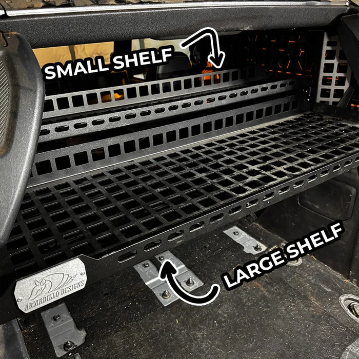 Armadillo Designs Heavy Duty Molle Shelf, Small