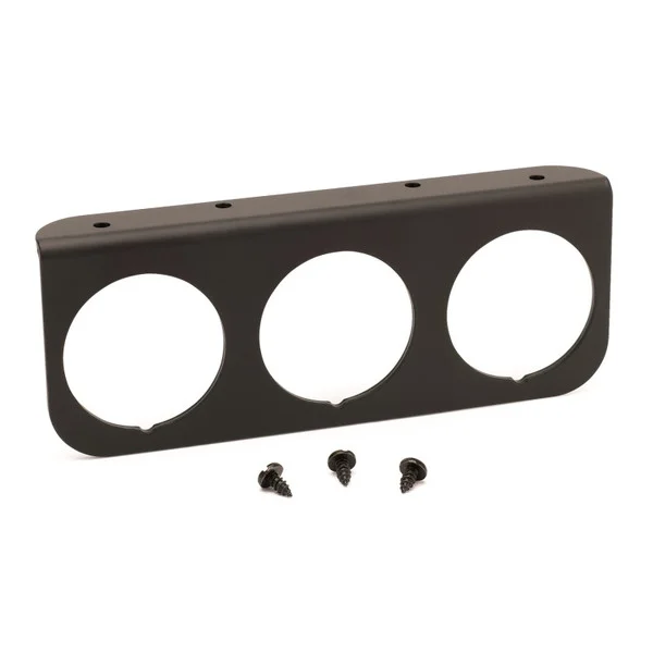 Autometer 2-1/16in Black 3-Hole Gauge Panel – 2238