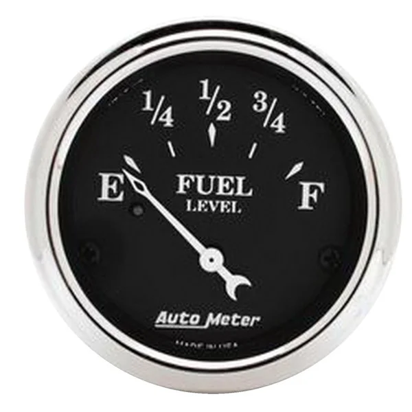 Autometer 2 1/16in Old Tyme 0-30 Ohm Electronic Fuel Level Gauge – Black – 1718