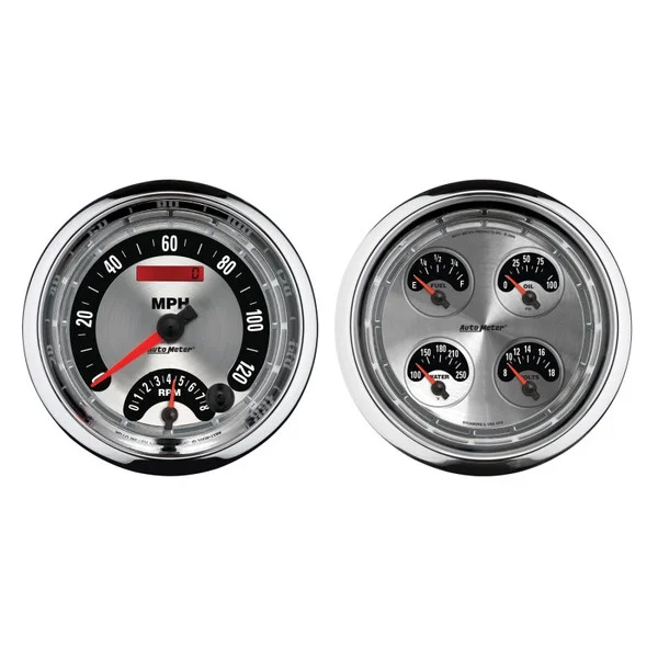Autometer 5inch Kit Box – Tach Speedo Combo / Oil Pressure / Water Temp / Volt / Fuel Leve – 1205