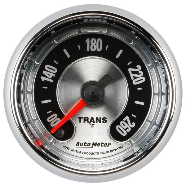 Autometer American Muscle 52mm Full Sweep Electric 100-260 Deg F Transmission Temperature Gauge – 1257