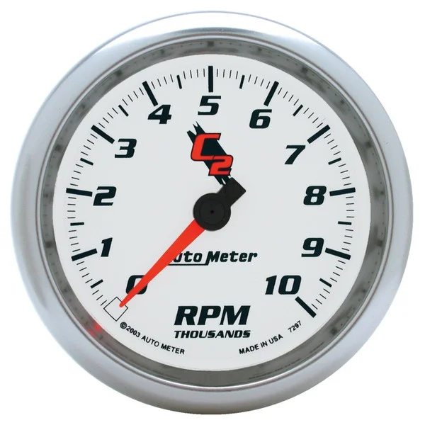 Autometer C2 3 3/8 inch 10000RPM In-Dash Tachometer – 7297