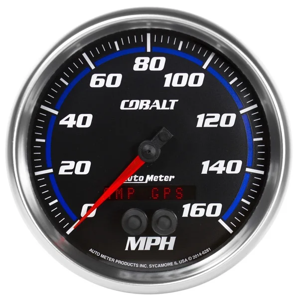 Autometer Cobalt 5in 0-140MPH In-Dash Electronic GPS Programmable Speedometer – 6281