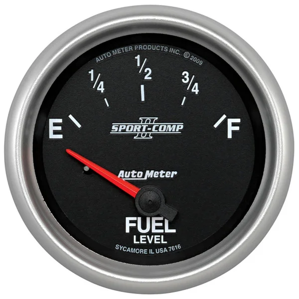 Autometer Sport-Comp II 2-5/8in Short Sweep Electronic 73-10ohms Fuel Level Gauge – 7615