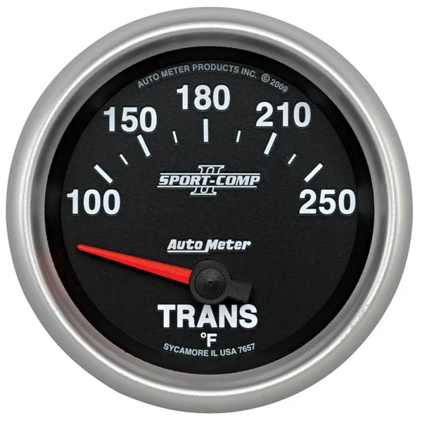 Autometer Sport-Comp II 66.7mm 100-250 Deg F Transmission Electric Temperature Gauge – 7657