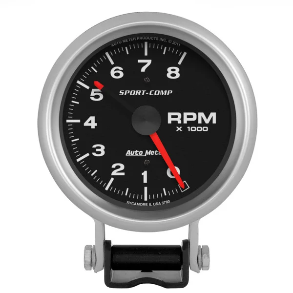 Autometer Standard 3-3/4in 8,000 RPM Pedestal Mount Tachometer – 3780