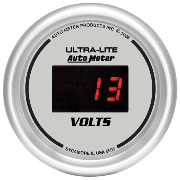 Autometer Ultra-Lite 2-1/16in 8-18 Volts Digital Voltmeter – 6593