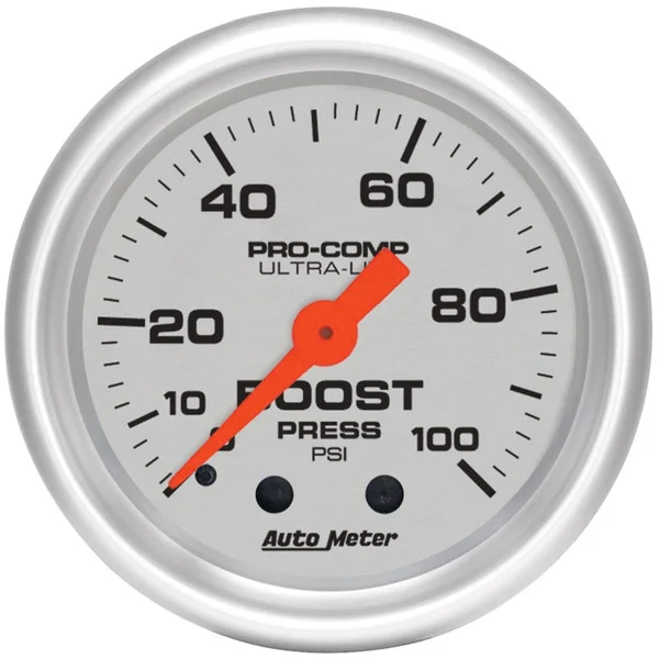 Autometer Ultra-Lite 52mm 0-100 PSI Mechanical Boost Gauge – 4306
