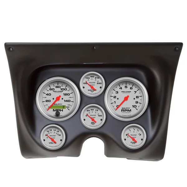 Autometer Ultra-Lite 67-68 Camaro/Firebird Dash Kit 6pc Tach / MPH / Fuel / Oil / WTMP / Volt – 7020-UL