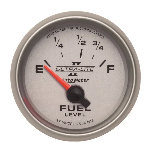 Autometer Ultra-Lite II 2-1/16in 73-10 OHMS Short Sweep Electronic Fuel Level Gauge – 4915