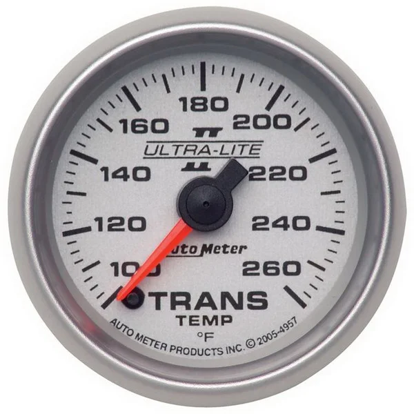 Autometer Ultra-Lite II 2-1/16in Transmission Temperature 100-260 Deg F Digital Stepper Motor Gauge – 4957
