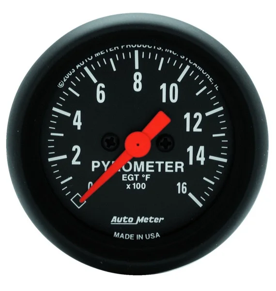 Autometer Z-Series 52mm 0-1600 Def F Full Sweep Electronic Pyrometer Gauge – 2654
