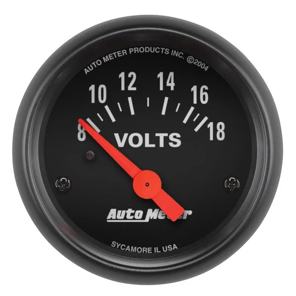 Autometer Z-Series 52mm 8-18 Volts Volmeter Gauge – 2645