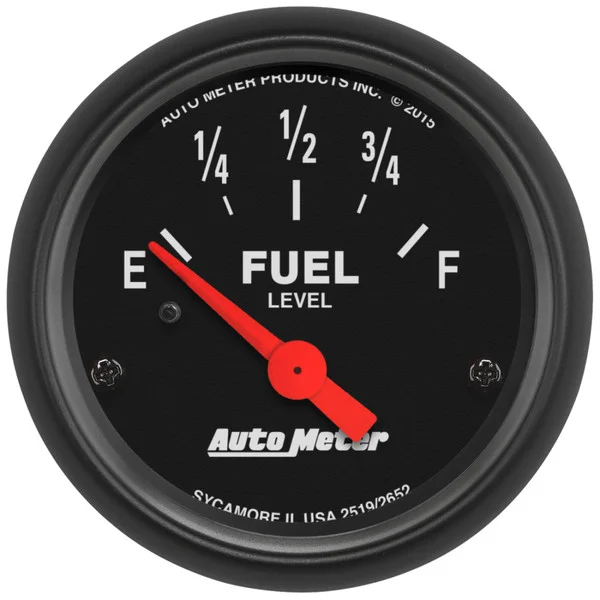 Autometer Z-Series Gauge Fuel Level 2 1/16in 73e To 10f(Aftermarket Linear) Elec Z-Series – 2652
