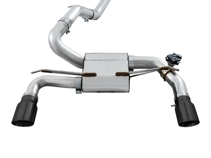 AWE SwitchPath Cat-back Exhaust (with Remote) for Ford Focus RS – Diamond Black Tips – 3025-33024