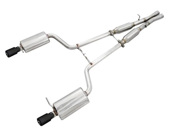 AWE Touring Edition Exhaust for B6 A4 3.0L – with Diamond Black Tips – 3015-33014