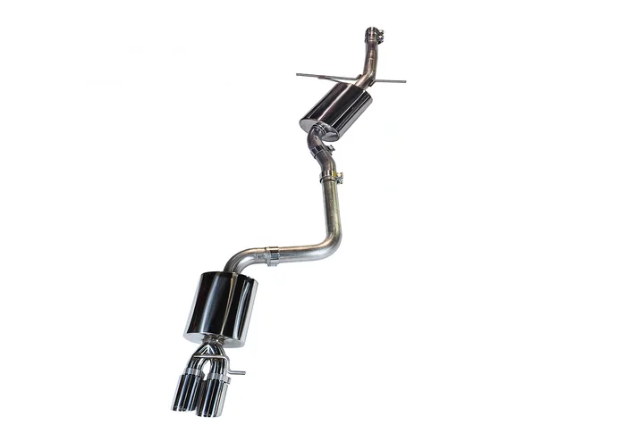 AWE Touring Edition Exhaust for B8 A4 2.0T – Single Side, Chrome Silver Tips – 3015-22010