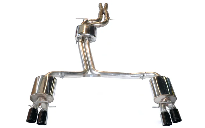 AWE Touring Edition Exhaust System for B8/8.5 S5 Sportback (Exhaust + Resonated Downpipes) – Chrome Silver Tips – 3415-42012