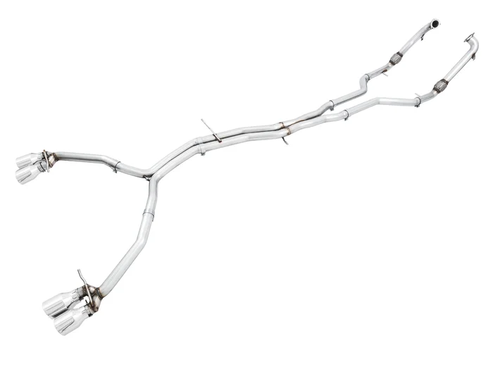 AWE Track Edition Exhaust for Audi B9 S5 Sportback – Non-Resonated – Chrome Silver 90mm Tips – 3010-42066