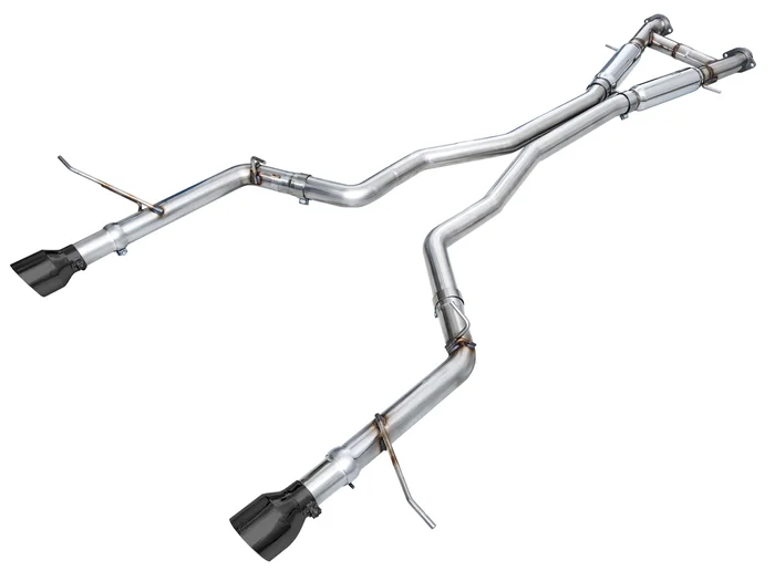 AWE Track Edition Exhaust for Dodge Durango 6.4 / 6.2 SC – Diamond Black Tips – 3020-33952