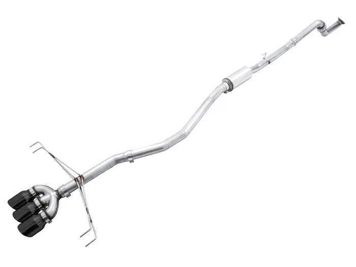 AWE Track Edition Exhaust for FK8 Civic Type R (includes Front Pipe) – Triple Diamond Black Tips – 3020-53002