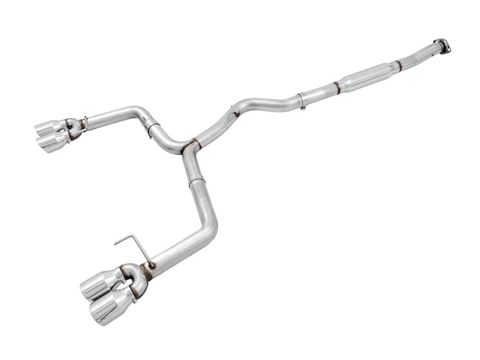AWE Track Edition Exhaust for VA / GV WRX / STI Sedan – Chrome Silver Quad Tips (102mm) – 3020-42058