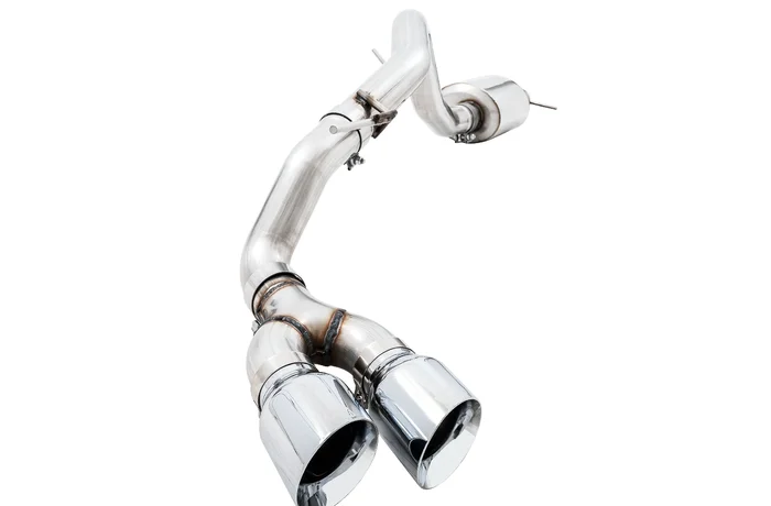 AWE Tuning 0FG Exhaust with BashGuard for Ford Ranger – Dual Chrome Silver Tips – 3015-22072