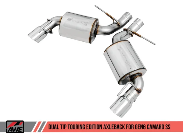 AWE Tuning 16-18 Chevrolet Camaro SS Axle-back Exhaust – Touring Edition (Chrome Silver Tips) – 3015-32103