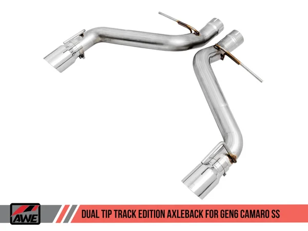 AWE Tuning 16-19 Chevrolet Camaro SS Axle-back Exhaust – Track Edition (Chrome Silver Tips) – 3020-32049