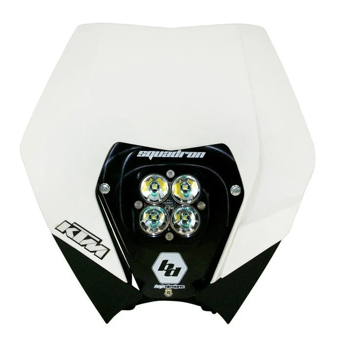 Baja Designs KTM Headlight Kit AC 08-13 w/ Headlight Shell White Squadron Sport – 557061AC