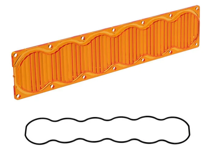 Baja Designs OnX6 Light Bar Lens Kit, Wide Cornering, Factory Amber – 458119