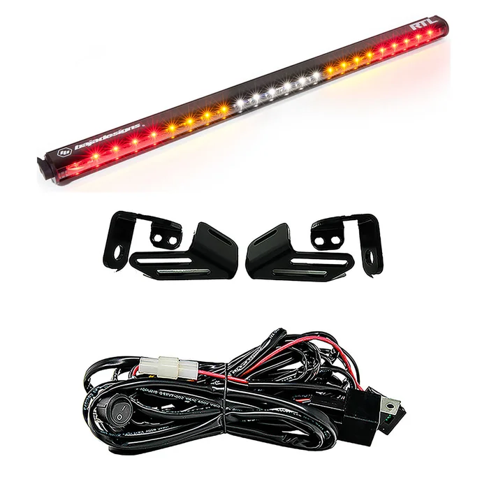 Baja Designs RTL 30 in. Rear Tail Light Kit w/ Turn Signal (Clear Center Light): 18 Wildcat XX – 447833