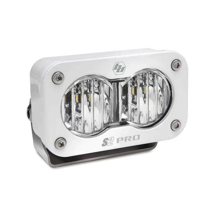Baja Designs S2 Pro LED Light Pod, Wide Cornering, White Housing – 480005WT