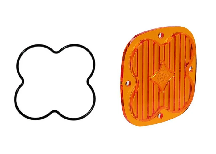Baja Designs Squadron Light Pod Lens Kit, Wide Cornering, Factory Amber – 668419