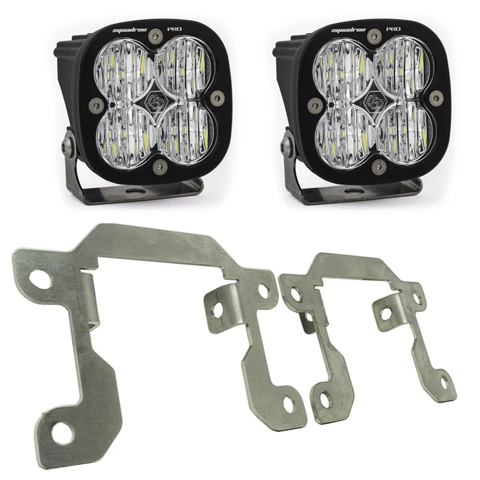 Baja Designs Squadron Pro Fog Pocket Light Kit, Wide Cornering: 19+ Ranger, 21+ Bronco OEM Plastic/Capable Bumper – 447608