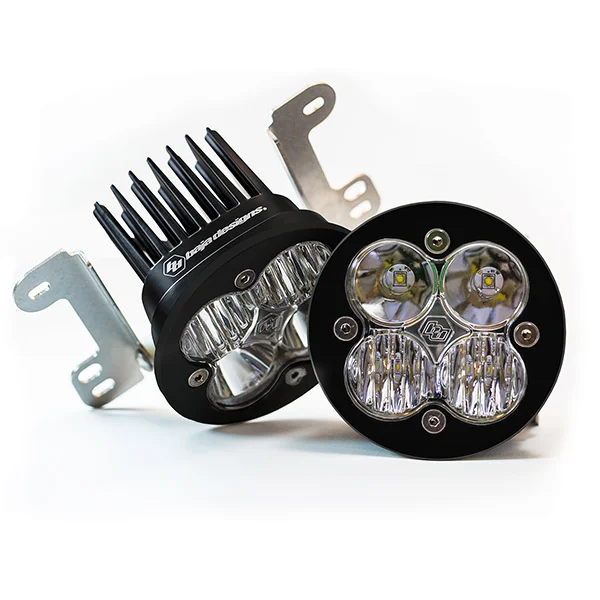 Baja Designs Squadron-R Pro Fog Pocket Light Kit, Wide Cornering: 10-18 Jeep JK w/ Standard OE Bumper – 597503