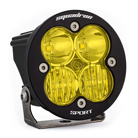 Baja Designs Squadron-R Sport LED Light Pod, Driving/Combo (Amber) – 580013