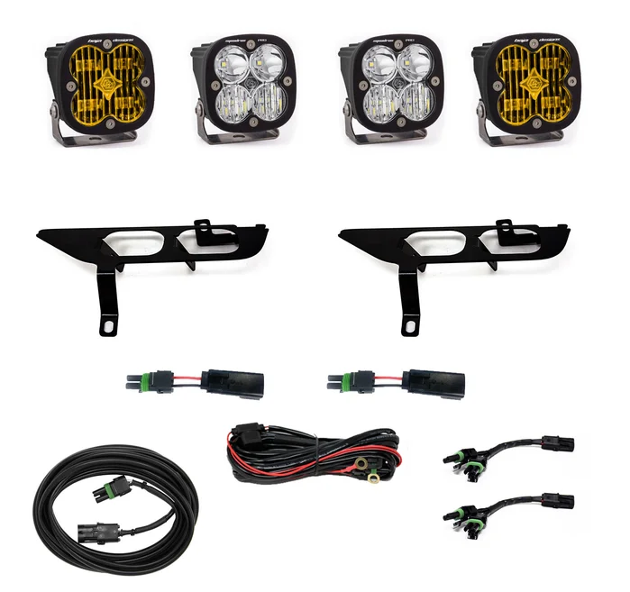 Baja Designs Squadron SAE/Pro Fog Pocket Light Kit, Toggle Harness: 21+ F-150 (w/ DRL) – 447870
