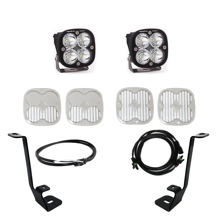 Baja Designs Squadron Sport A-Pillar Light Kit, Upfitter Harness: 21-22 F-150 – 447695UP