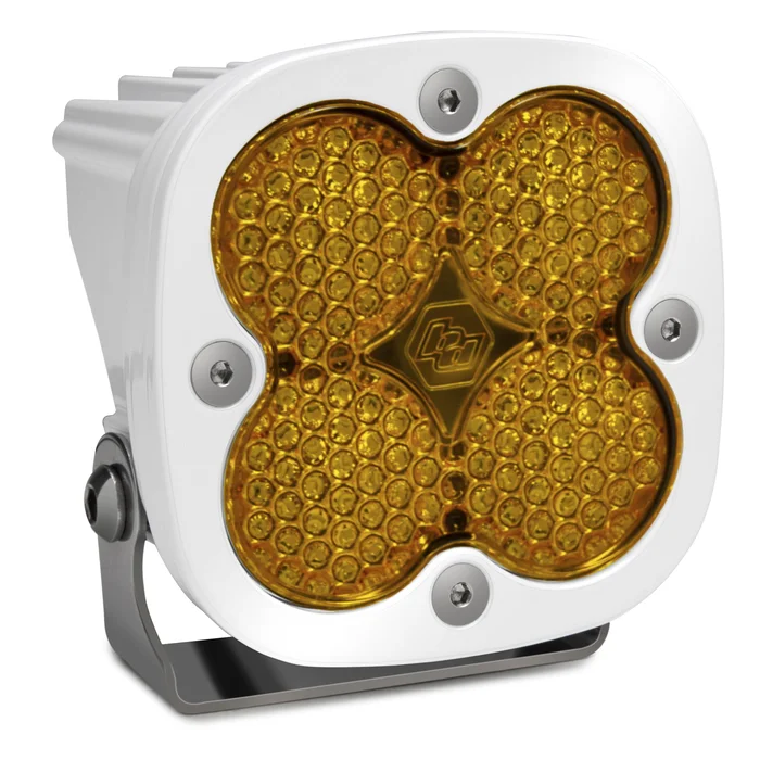 Baja Designs Squadron Sport LED Light Pod, Work/Scene (Amber), White Housing – 550016WT