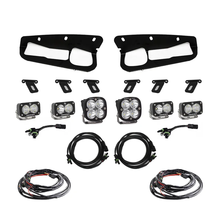 Baja Designs Squadron Sport/S2 Sport Fog Pocket Light Kit, Toggle Harness: 21+ Bronco – 447760