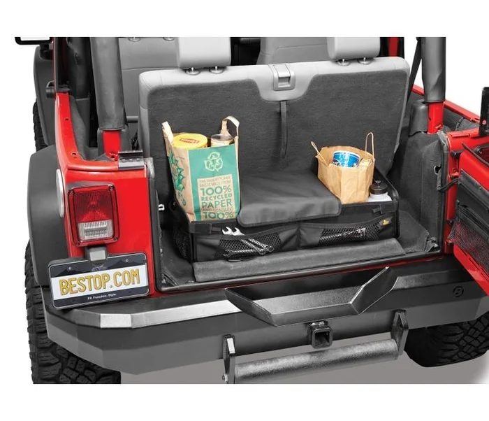 Bestop Jeep Wrangler YJ, Wrangler TJ, Wrangler JK, Wrangler JL, Cargo Organizer – 54137-35