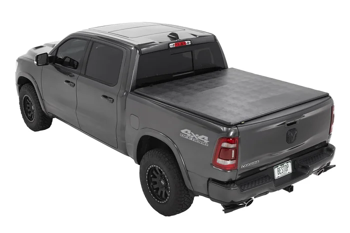 Bestop Ram 1500, For 5.7 ft. bed, w/o RamBox, (Exc. Classic) EZ-Fold Soft Tonneau – 16227-01