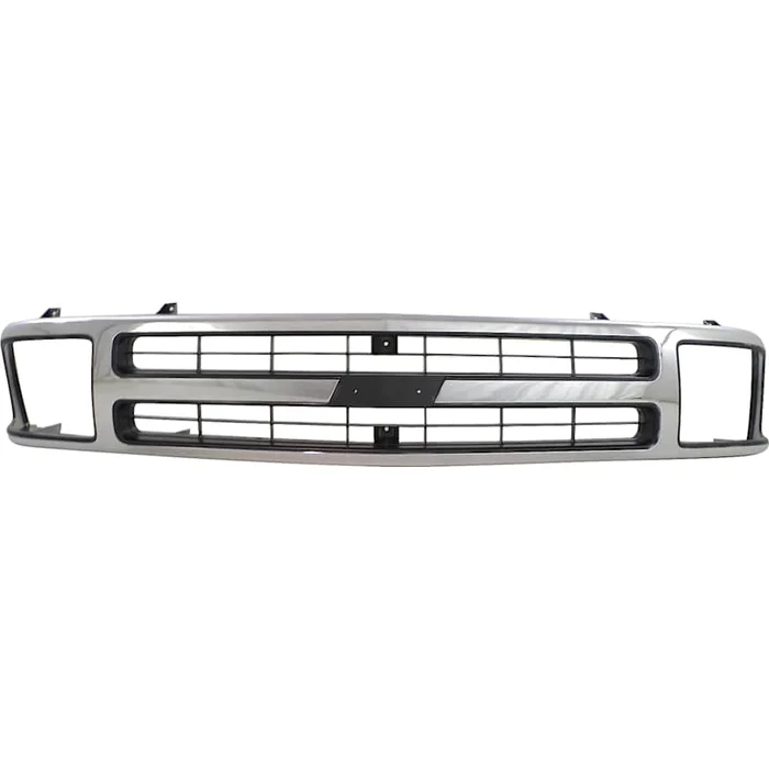 BLAZER 95-97 GRILLE, Chrome Shell w/ Black Insert, w/ Composite Headlight