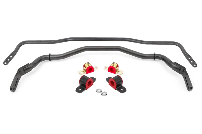 BMR 15-22 S550 Mustang Sway Bar Kit with Bushings Front and Rear Black Hammertone