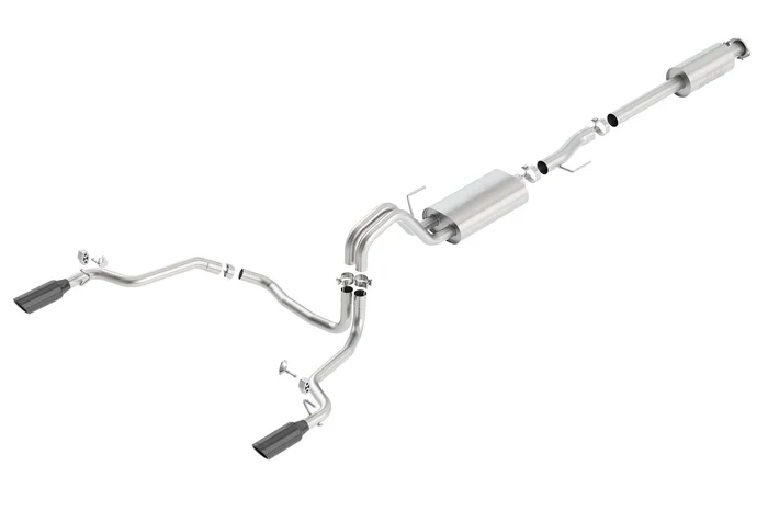 Borla 15-20 Ford F-150 2.7L/ 3.5L EcoBoost/ 5.0L V8/ 18-20 3.3L V6 Cat-Back Exhaust System S-Type Split Rear – 140615BC