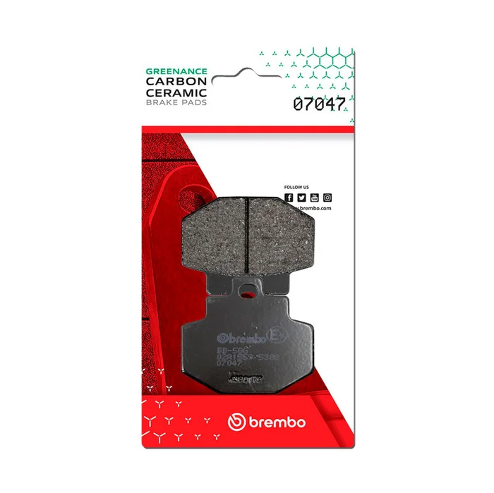 Brembo OE Benelli Adiva/Gilera Runner/Piaggio Hexagon Carbon Ceramic Brake Pad – Rear