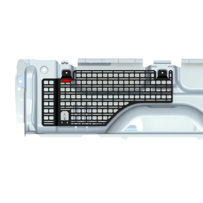 BuiltRight Bedside Rack System, Passenger Rear Panel: 07-18 Chevy/GMC 1500